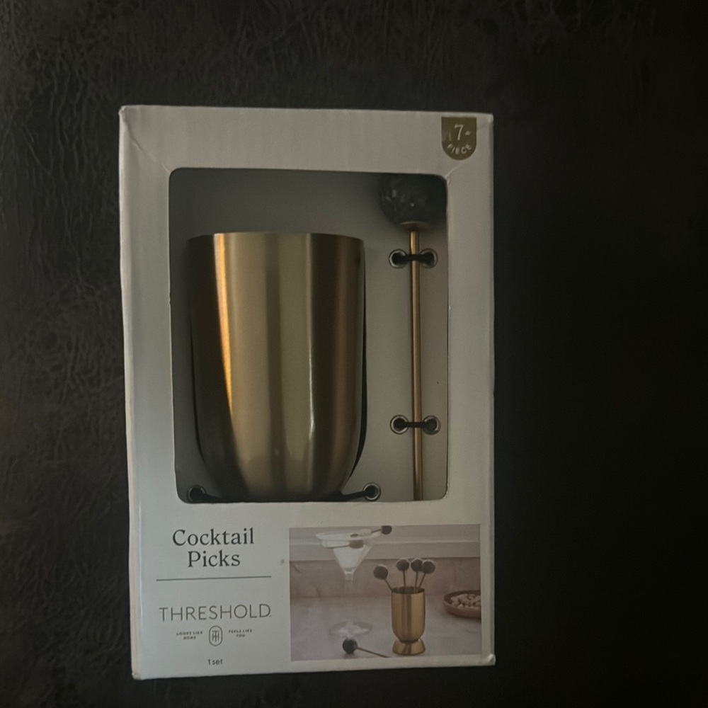 Threshold Gold Cocktail Picks Set